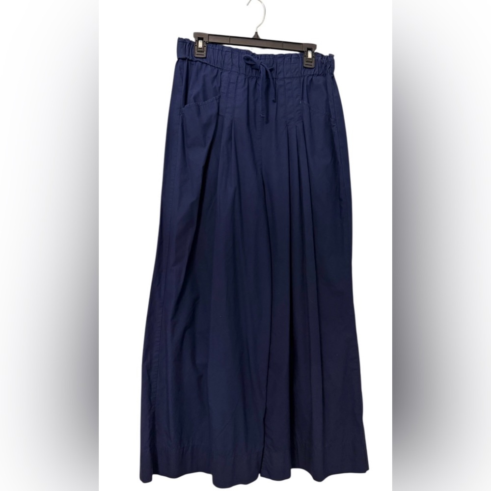 Anthropologie Maeve Blue Utility Wide-Leg Pants M - Picture 3 of 9
